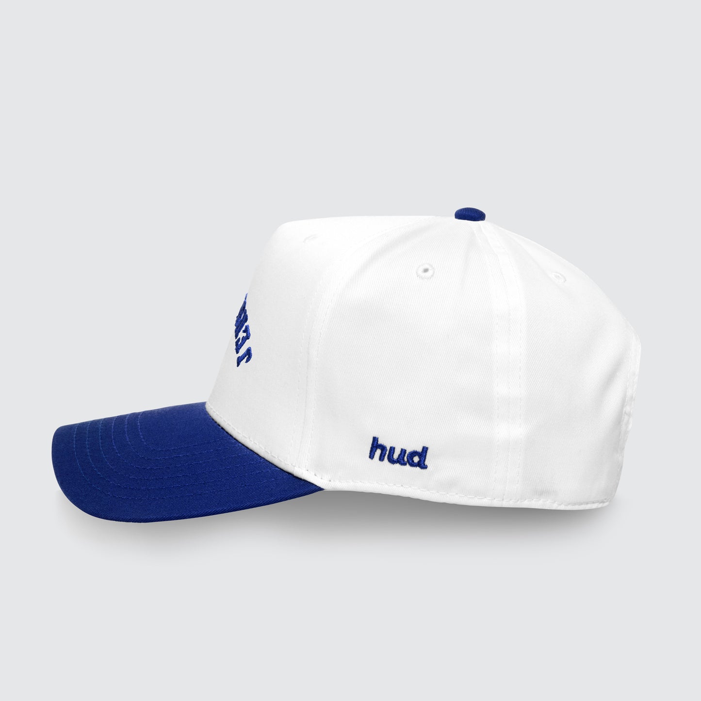 Jersey City Blue White Upside Down Hat
