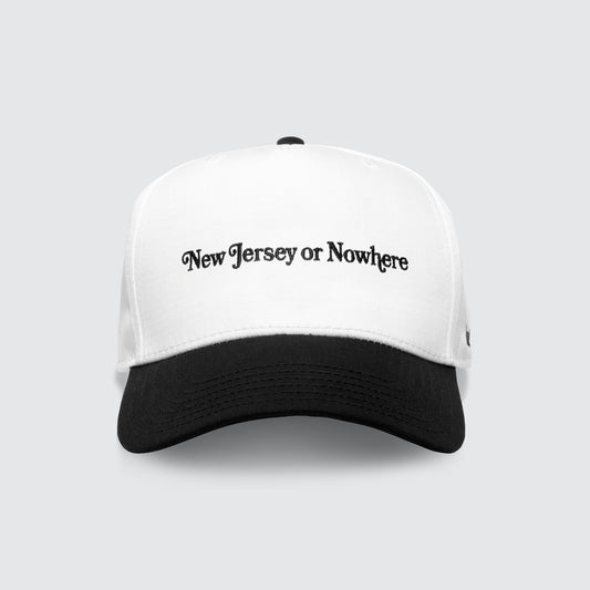 New Jersey or Nowhere Black White Hat