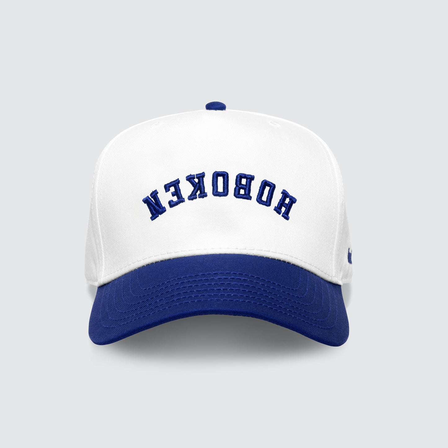 Hoboken Blue White Upside Down Hat