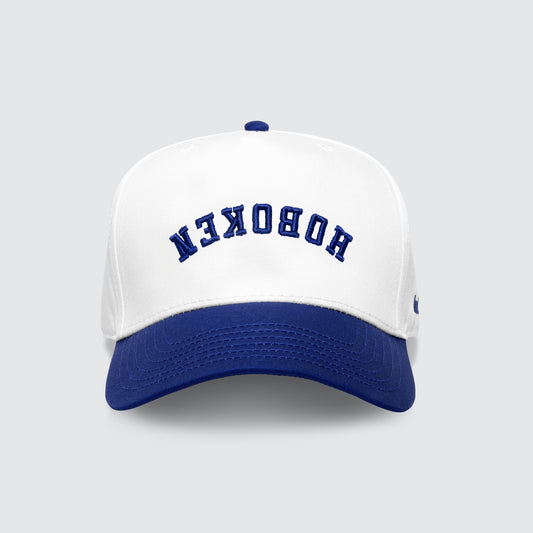 Hoboken Blue White Upside Down Hat